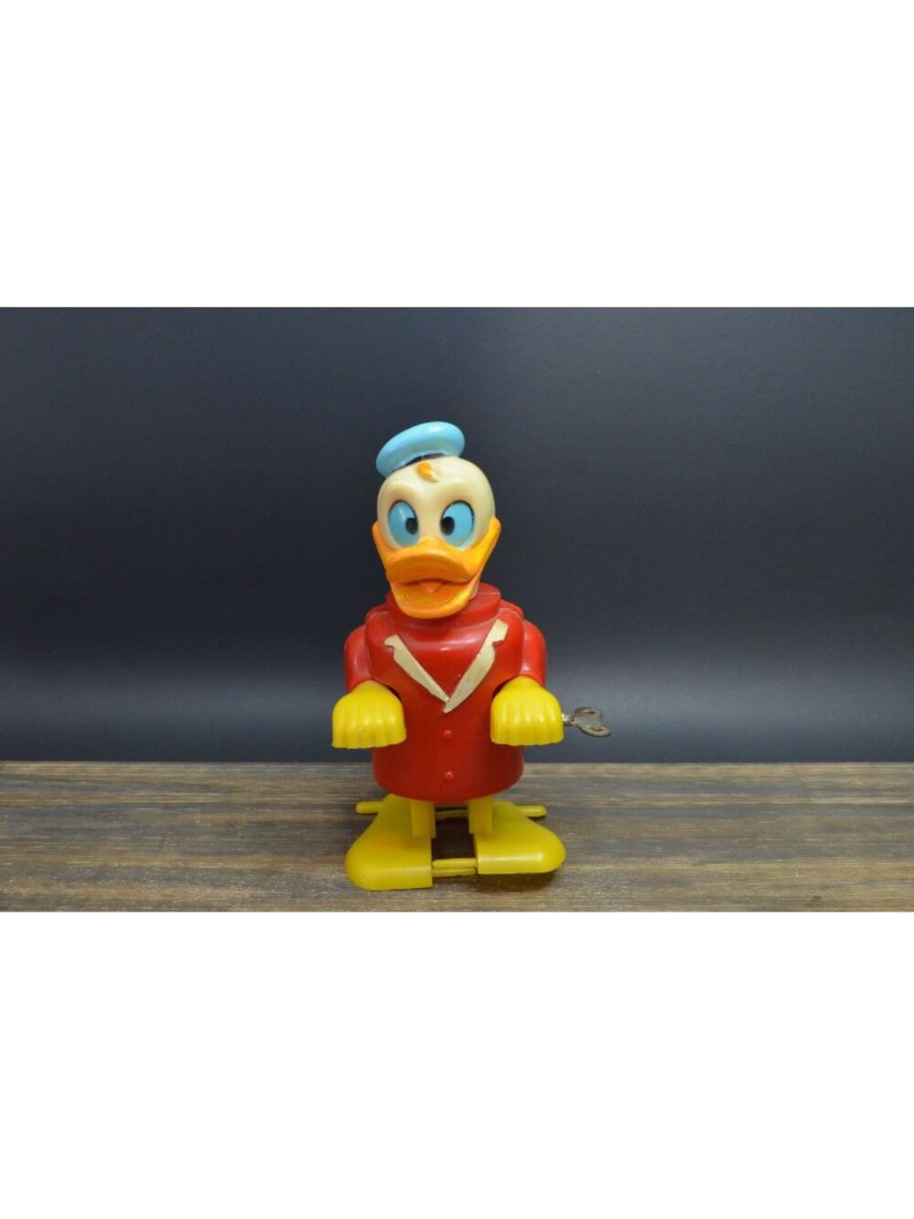 Vintage Disney Donald Duck Wind-Up Toy Durham Japan Plastic Sailor 1972